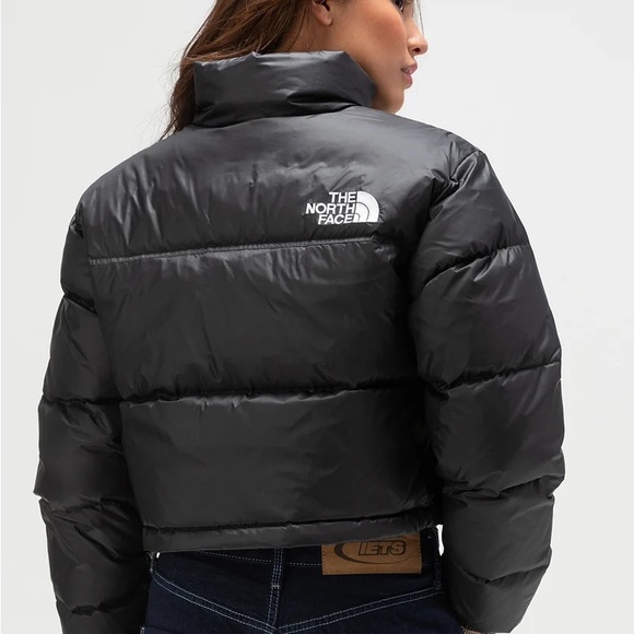 New North Face Nuptse Cropped Puffer Jacket - Picture 2 of 3